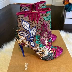 Christian Louboutin MISS TENNIS 100 Floral Bottie